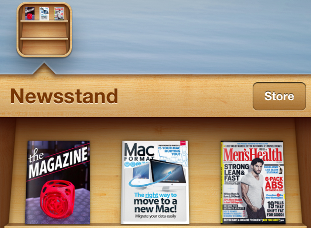Newsstand store kindle